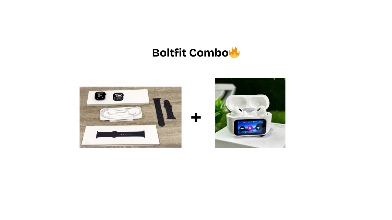 Smart Watch (Series 10) + Airpods Pro with LCD Display